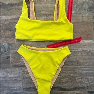 Left On Friday Bright Yellow Swimwear